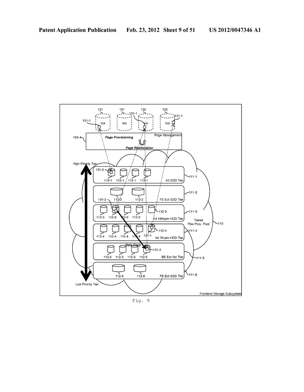 TIERED STORAGE POOL MANAGEMENT AND CONTROL FOR LOOSELY COUPLED MULTIPLE     STORAGE ENVIRONMENT - diagram, schematic, and image 10