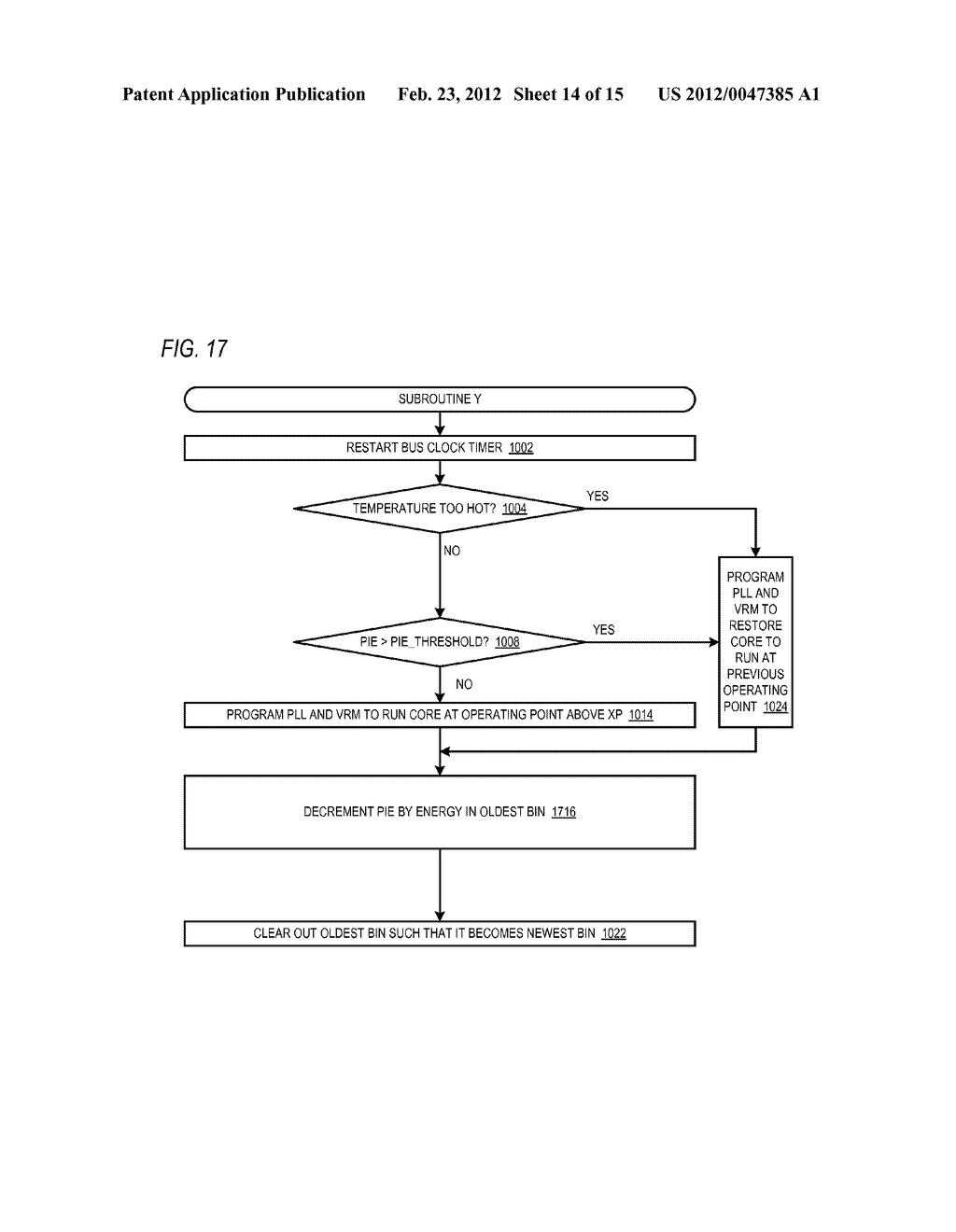 MULTICORE PROCESSOR POWER CREDIT MANAGEMENT TO ALLOW ALL PROCESSING CORES     TO OPERATE AT ELEVATED FREQUENCY - diagram, schematic, and image 15