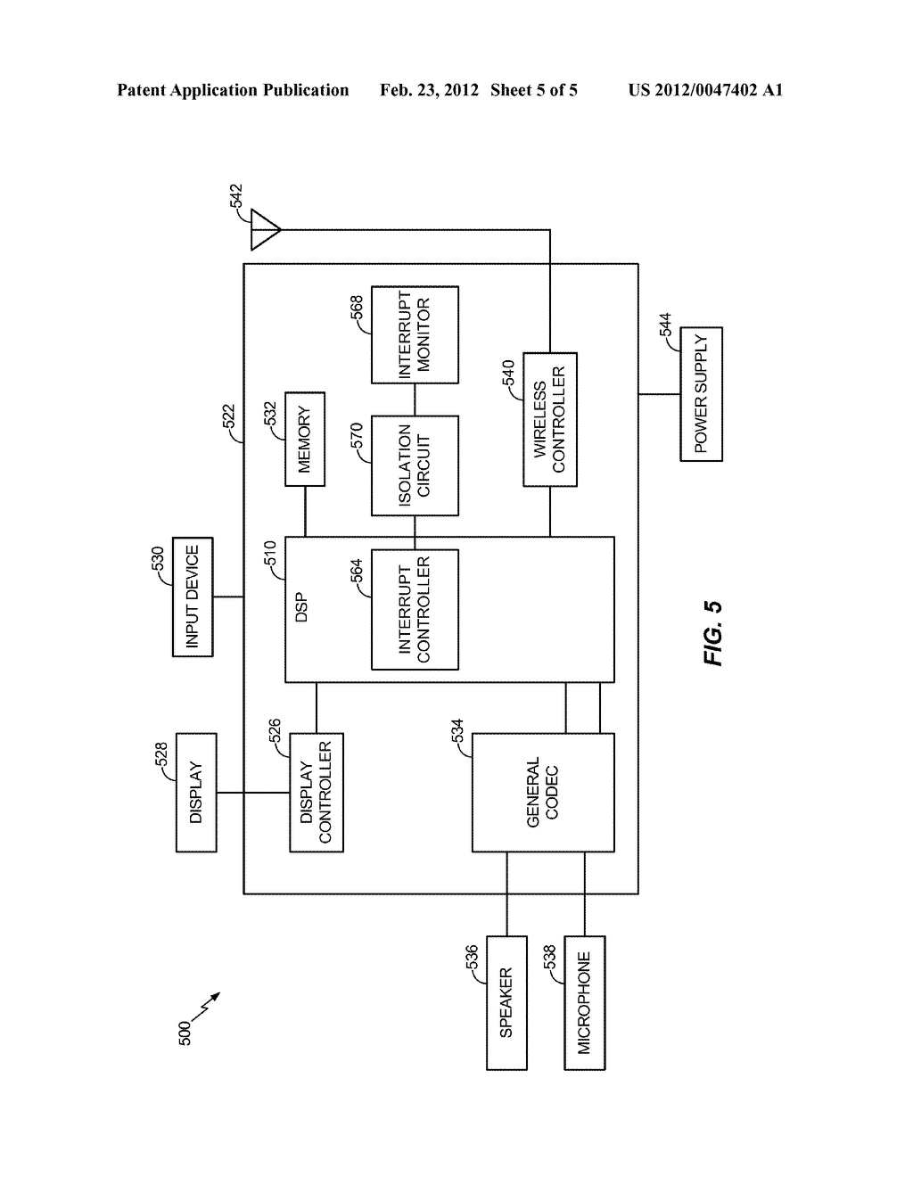 Method and Apparatus for Monitoring Interrupts During a Power Down Event     at a Processor - diagram, schematic, and image 06