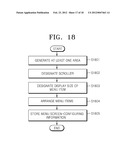 METHOD OF CONFIGURING MENU SCREEN, USER DEVICE FOR PERFORMING THE METHOD     AND COMPUTER-READABLE STORAGE MEDIUM HAVING RECORDED THEREON PROGRAM FOR     EXECUTING THE METHOD diagram and image