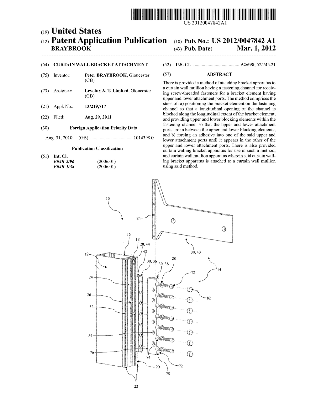 Curtain Wall Bracket Attachment - diagram, schematic, and image 01