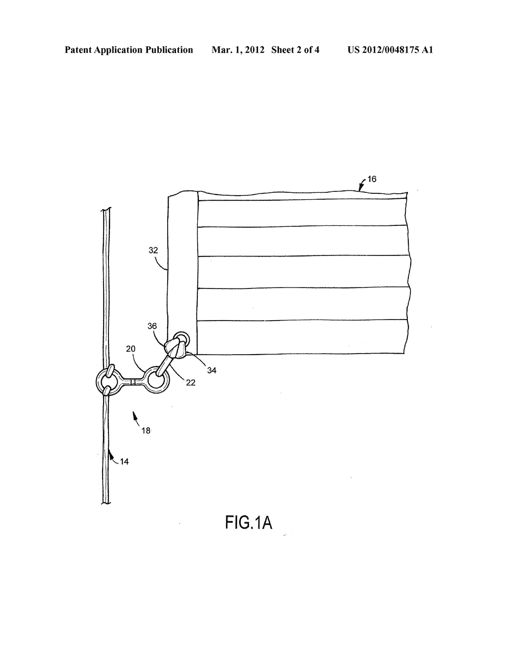 BRIDGE DEVICE FOR CONNECTING A FLAG TO A SHACKLE - diagram, schematic, and image 03