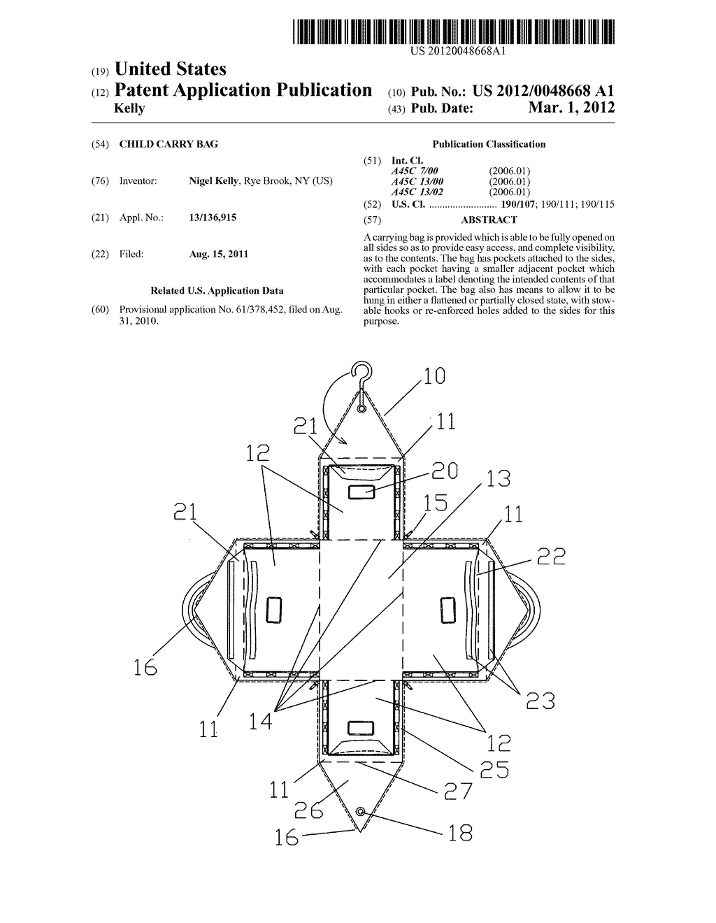 Child carry bag - diagram, schematic, and image 01