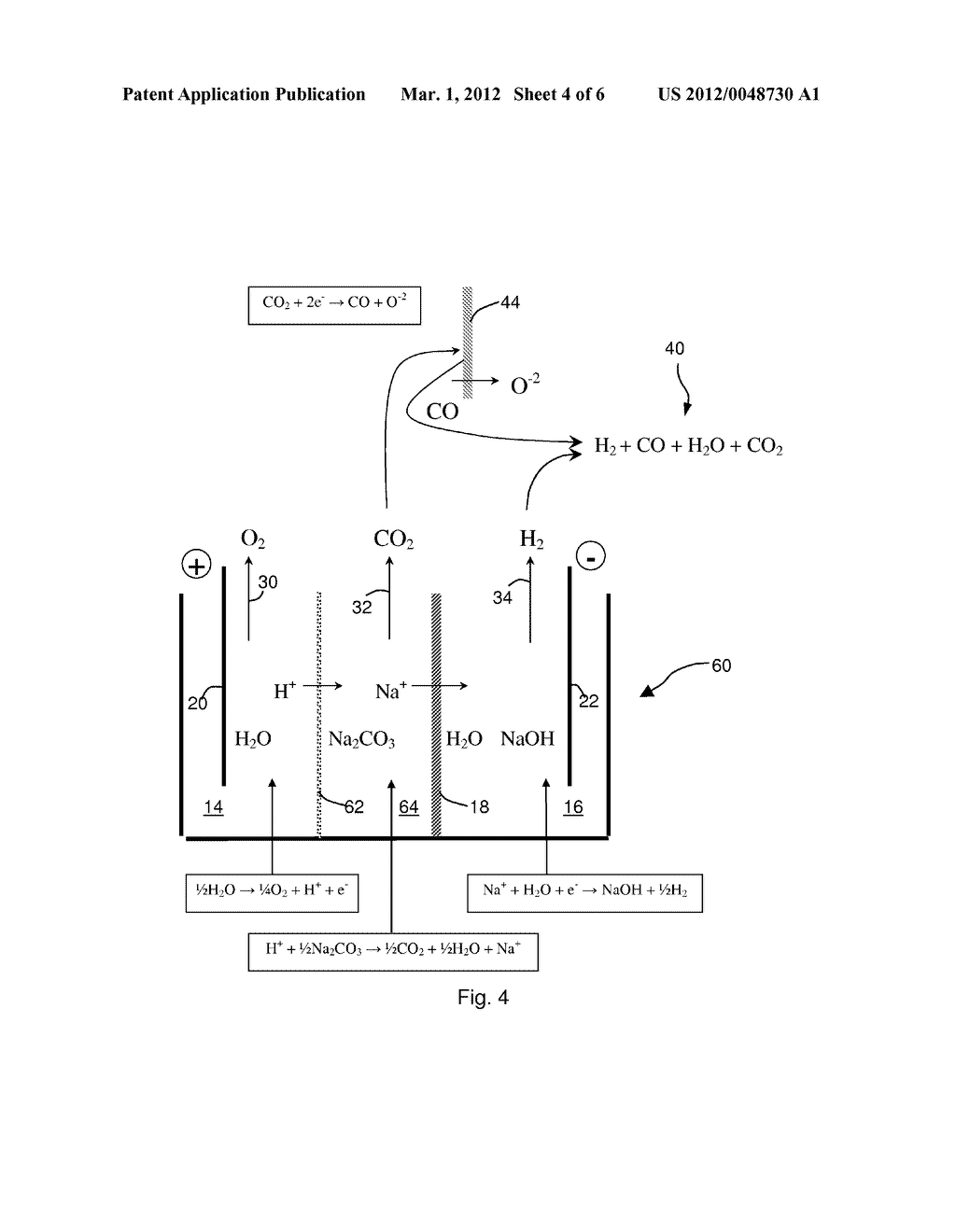 ELECTROCHEMICAL CELL FOR THE PRODUCTION OF SYNTHESIS GAS USING ATMOSPHERIC     AIR AND WATER - diagram, schematic, and image 05