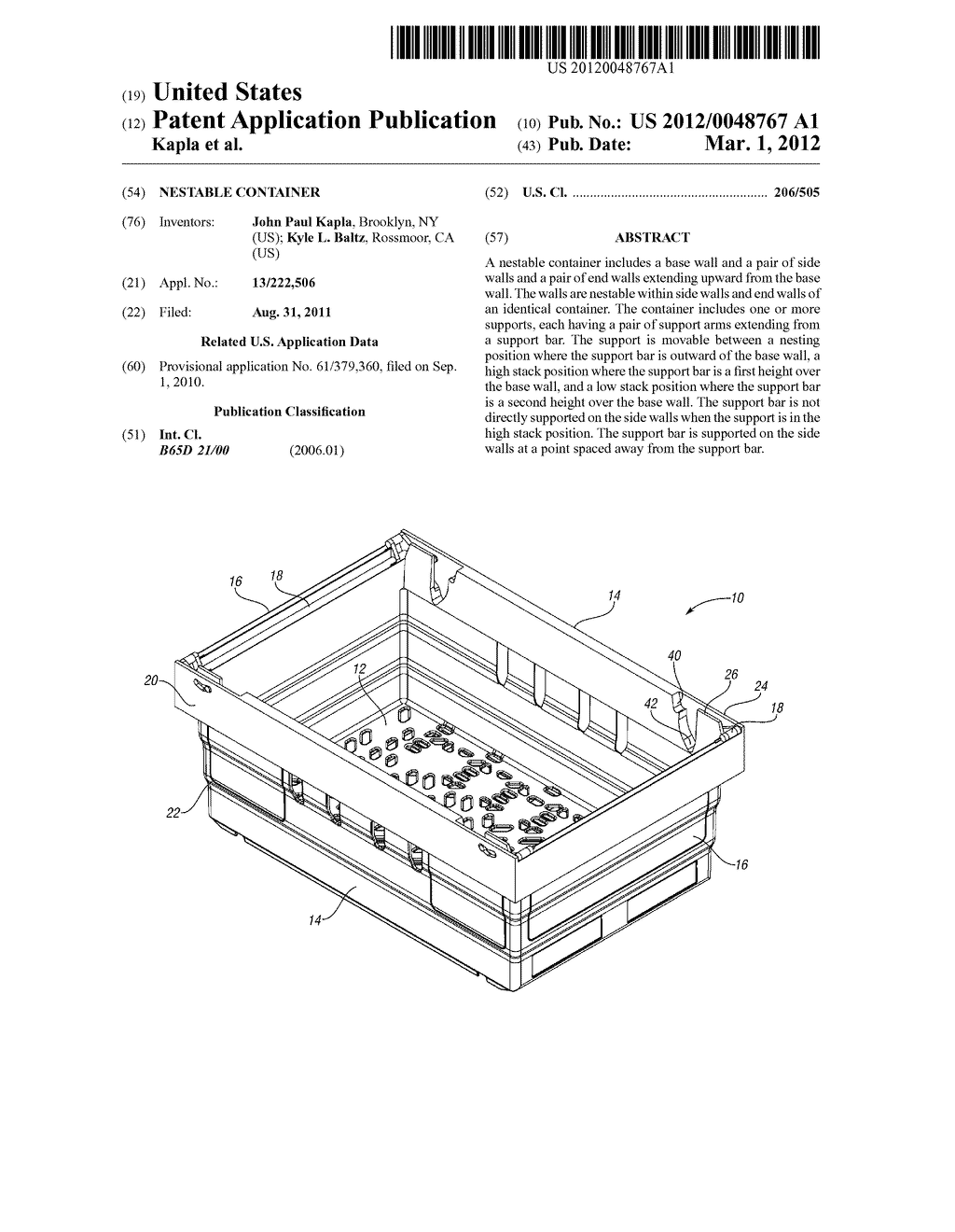 NESTABLE CONTAINER - diagram, schematic, and image 01