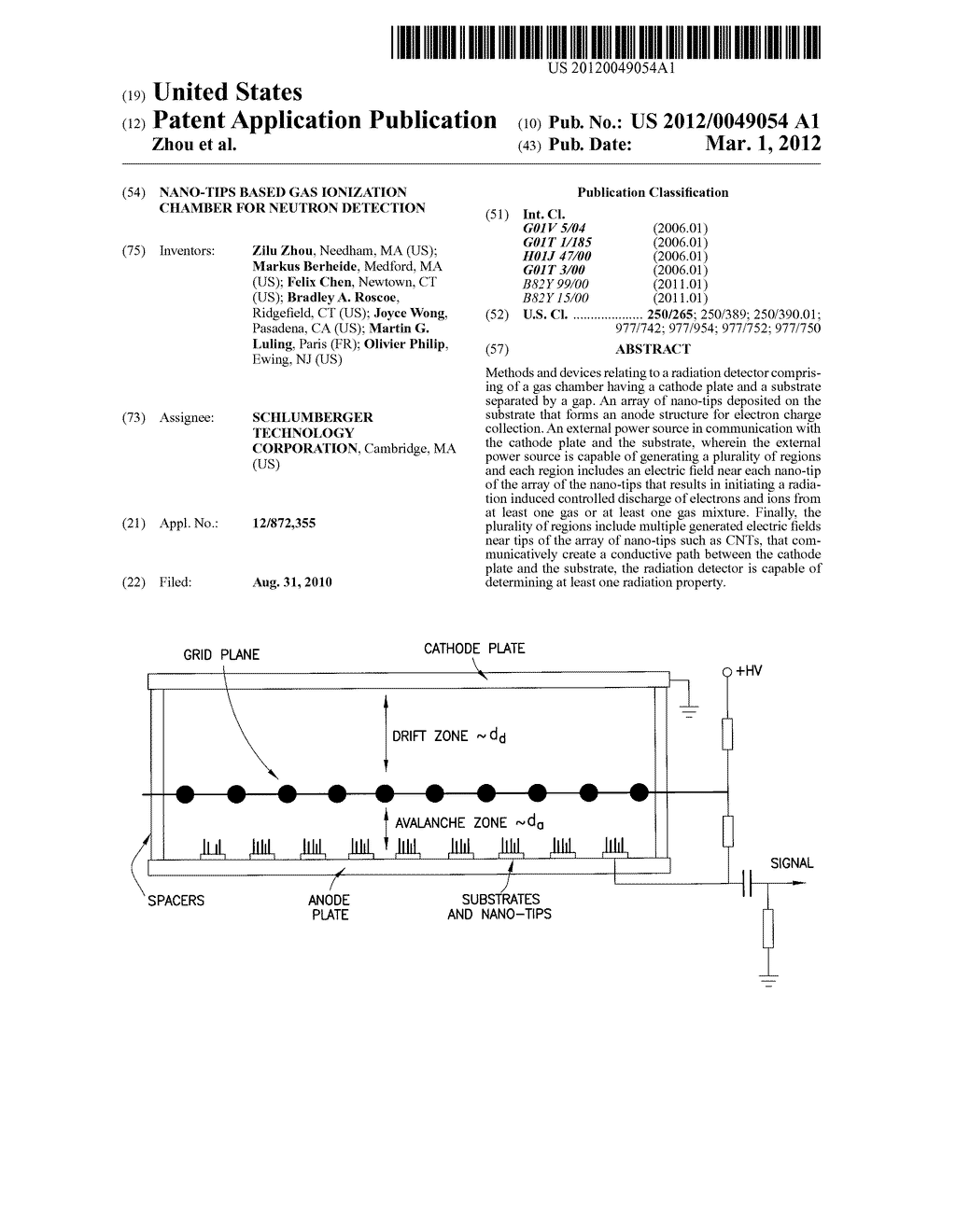 NANO-TIPS BASED GAS IONIZATION CHAMBER FOR NEUTRON DETECTION - diagram, schematic, and image 01