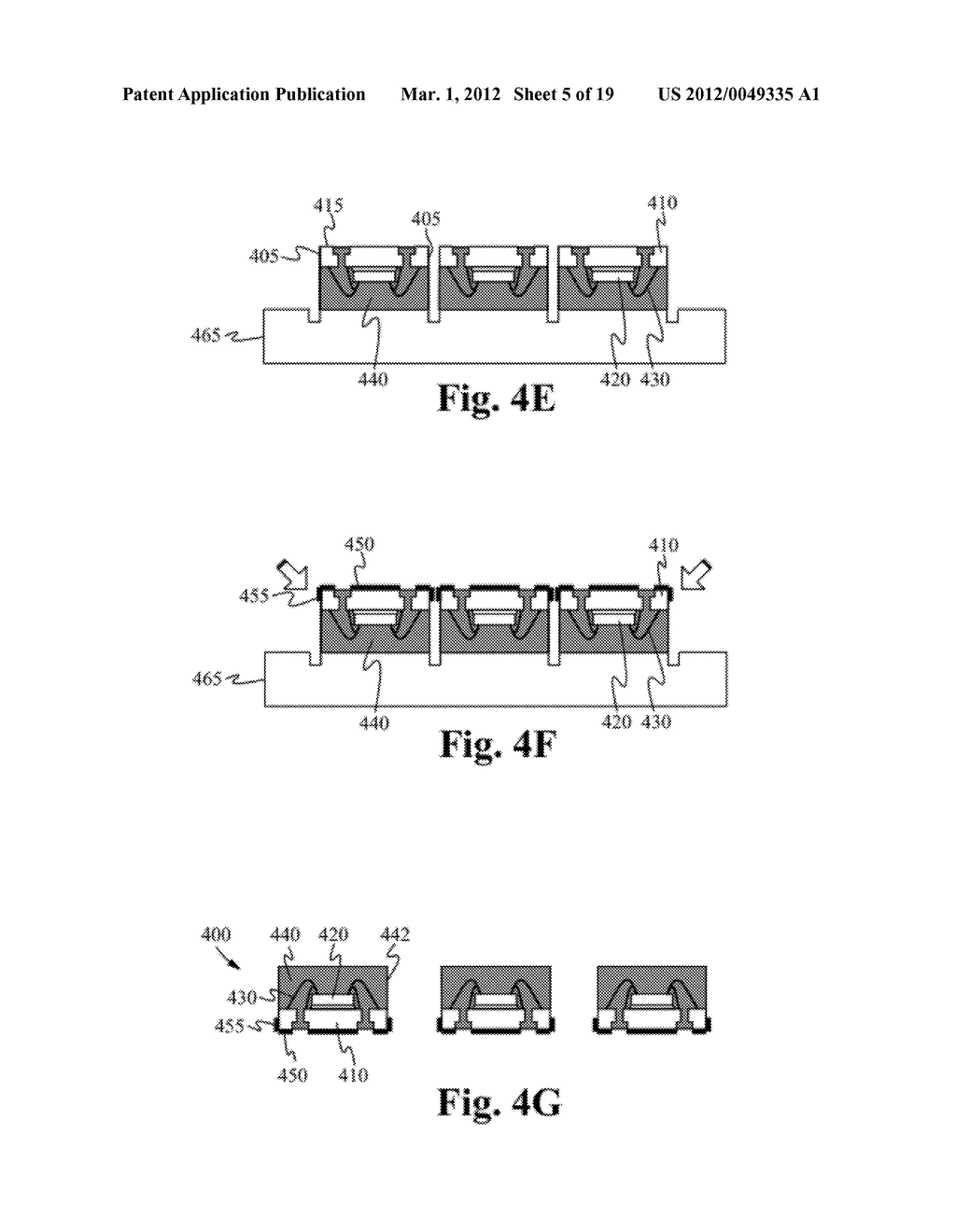 SINGULATION METHOD FOR SEMICONDUCTOR PACKAGE WITH PLATING ON SIDE OF     CONNECTORS - diagram, schematic, and image 06