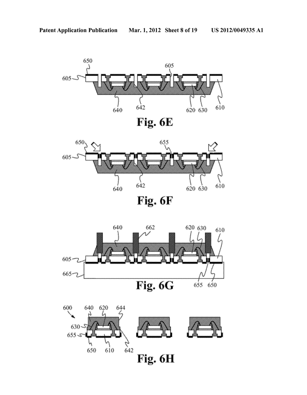 SINGULATION METHOD FOR SEMICONDUCTOR PACKAGE WITH PLATING ON SIDE OF     CONNECTORS - diagram, schematic, and image 09