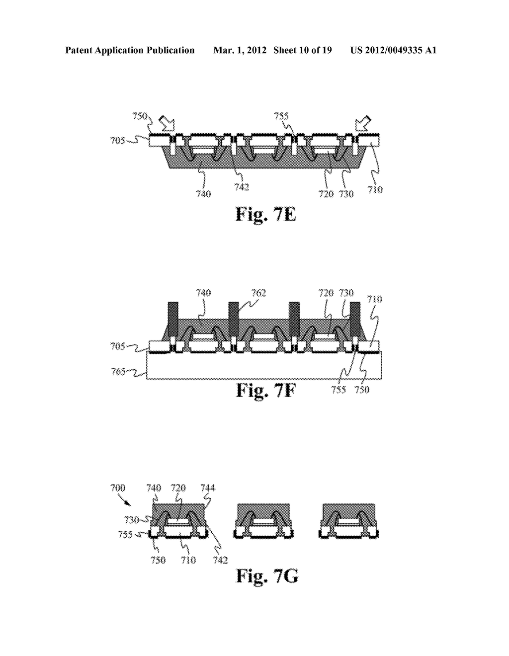 SINGULATION METHOD FOR SEMICONDUCTOR PACKAGE WITH PLATING ON SIDE OF     CONNECTORS - diagram, schematic, and image 11