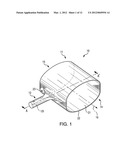 Device for bailing shallow puddles on flexible sheet surfaces diagram and image