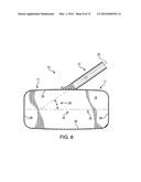 Device for bailing shallow puddles on flexible sheet surfaces diagram and image