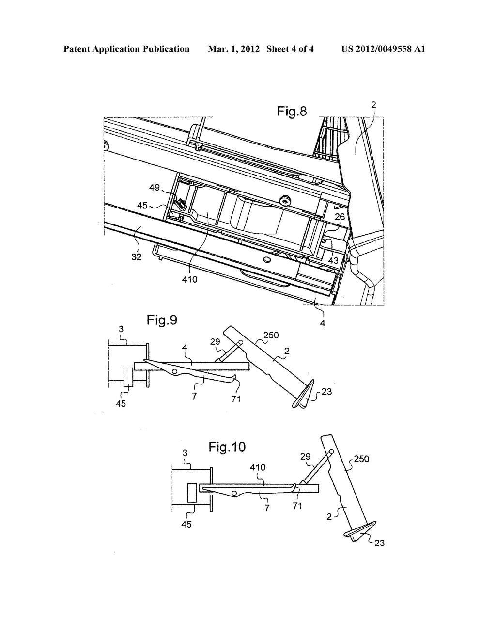 DEVICE CAPABLE OF PROVIDING A WRITING SUPPORT IN A MOTOR VEHICLE AND     FASCIA PANEL COMPRISING SUCH A DEVICE - diagram, schematic, and image 05