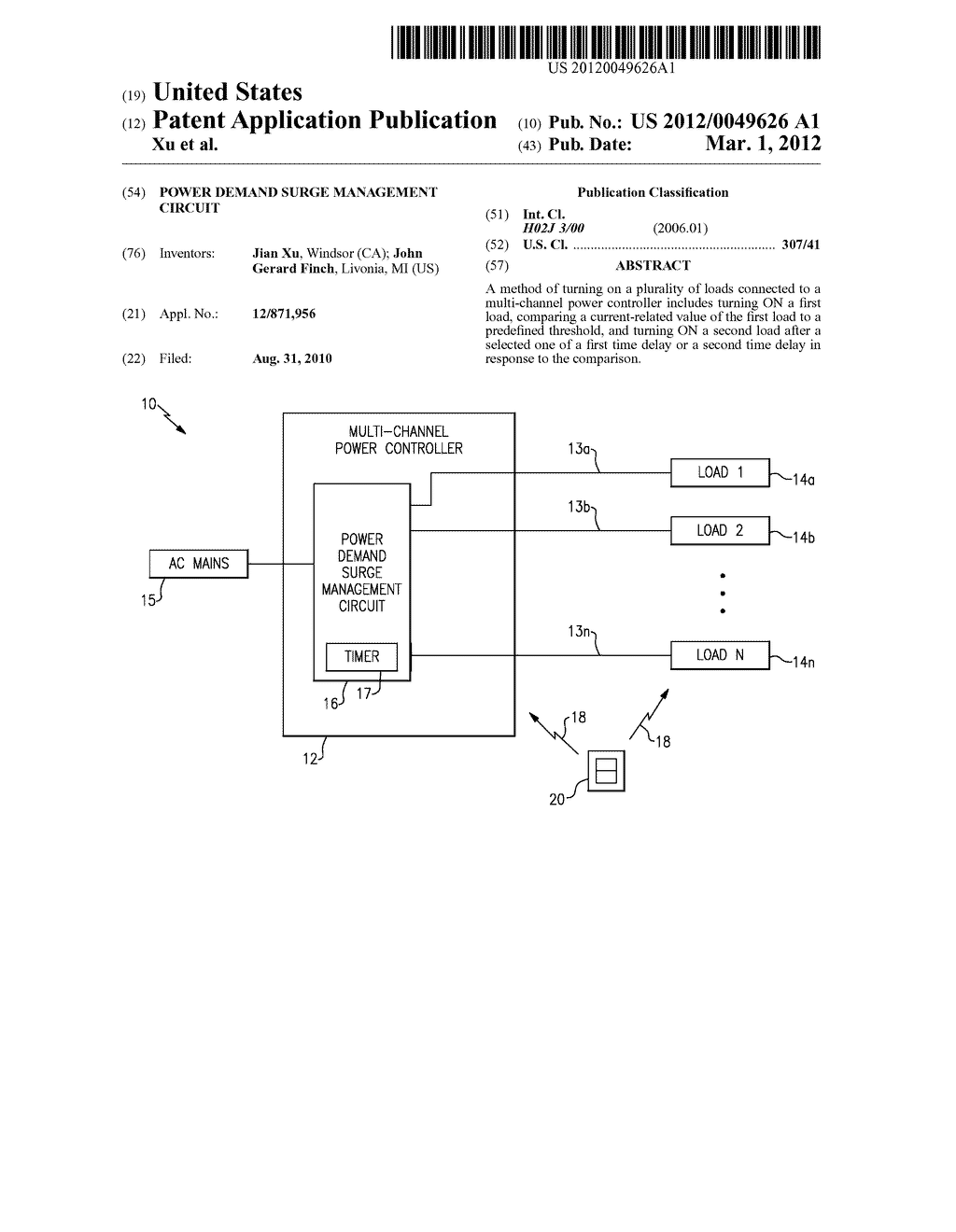 POWER DEMAND SURGE MANAGEMENT CIRCUIT - diagram, schematic, and image 01