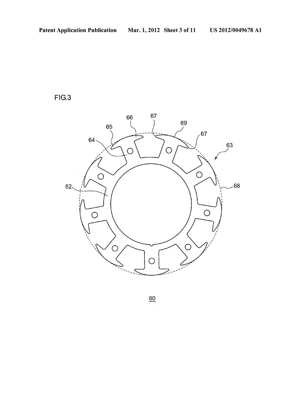 ROTATING MACHINE PROVIDED WITH SLEEVE MOLDED OF POROUS MATERIAL AND METHOD     OF PRODUCING THE ROTATING MACHINE - diagram, schematic, and image 04