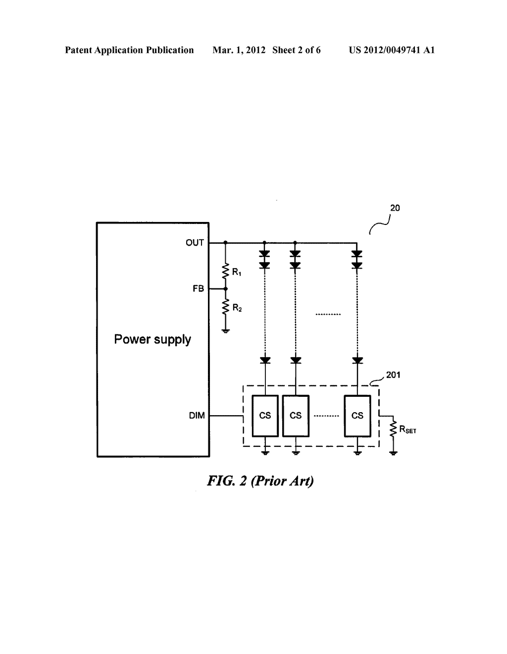 CURRENT BALANCE SCHEME FOR DRIVING LED STRINGS AND THE METHOD THEREOF - diagram, schematic, and image 03