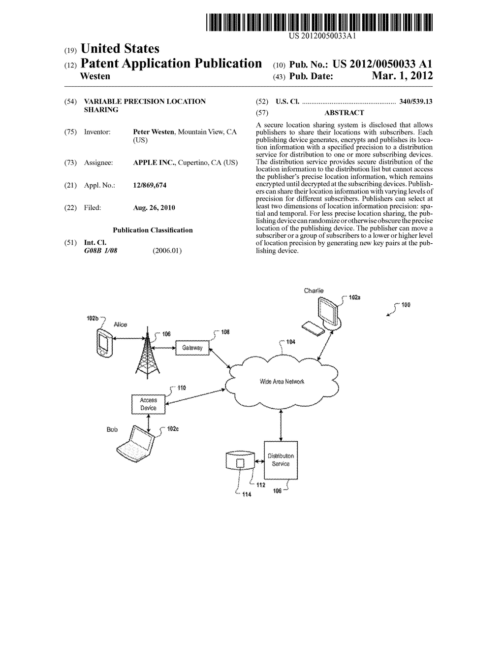 VARIABLE PRECISION LOCATION SHARING - diagram, schematic, and image 01