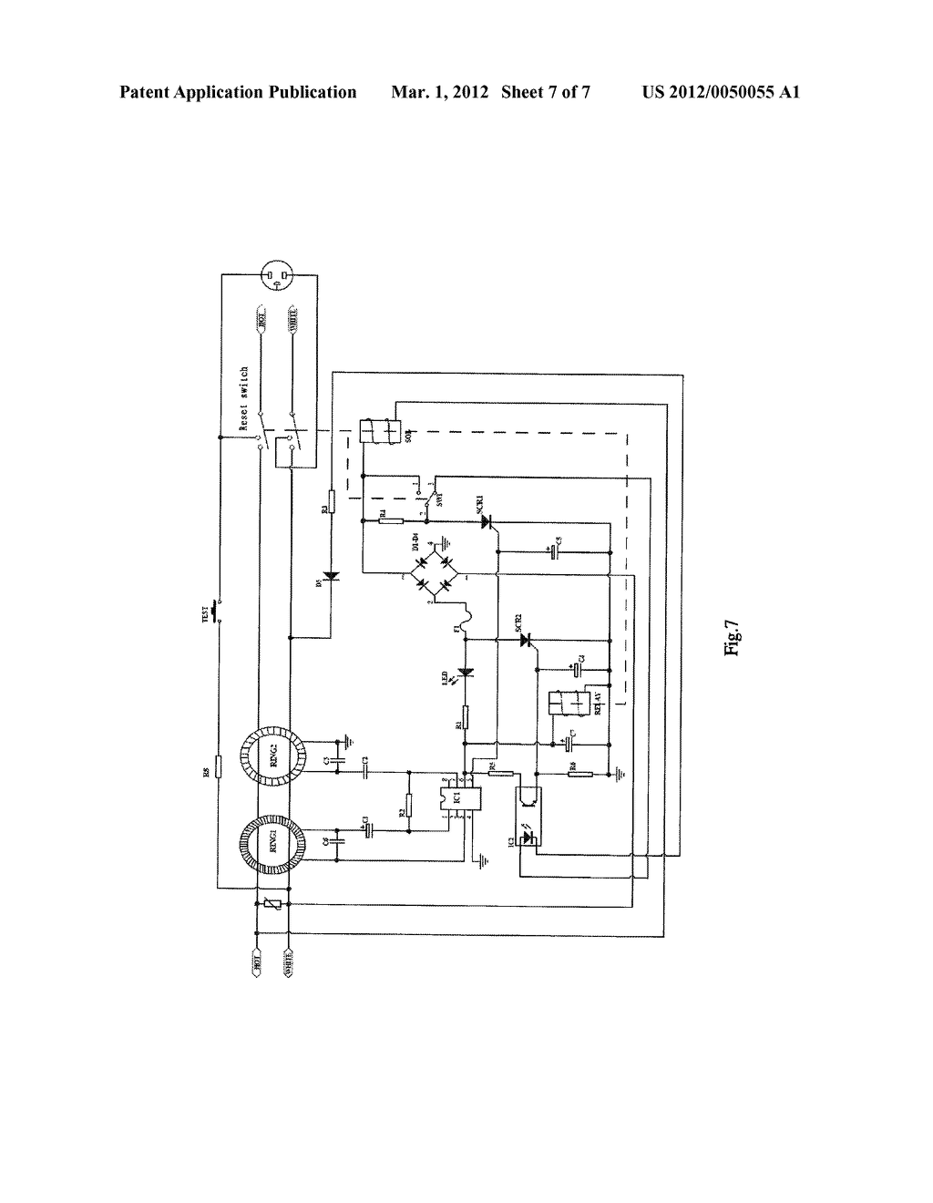 GROUND-FAULT CIRCUIT INTERRUPTER WITH CIRCUIT CONDITION DETECTION FUNCTION - diagram, schematic, and image 08