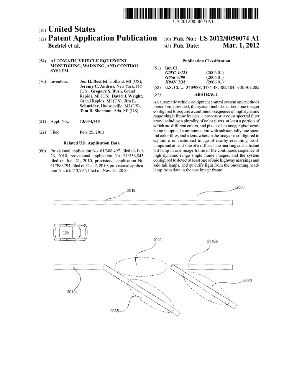 AUTOMATIC VEHICLE EQUIPMENT MONITORING, WARNING, AND CONTROL SYSTEM - diagram, schematic, and image 01