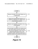 CONTROLLING STREAMING MEDIA RESPONSIVE TO PROXIMITY TO USER SELECTED     DISPLAY ELEMENTS diagram and image