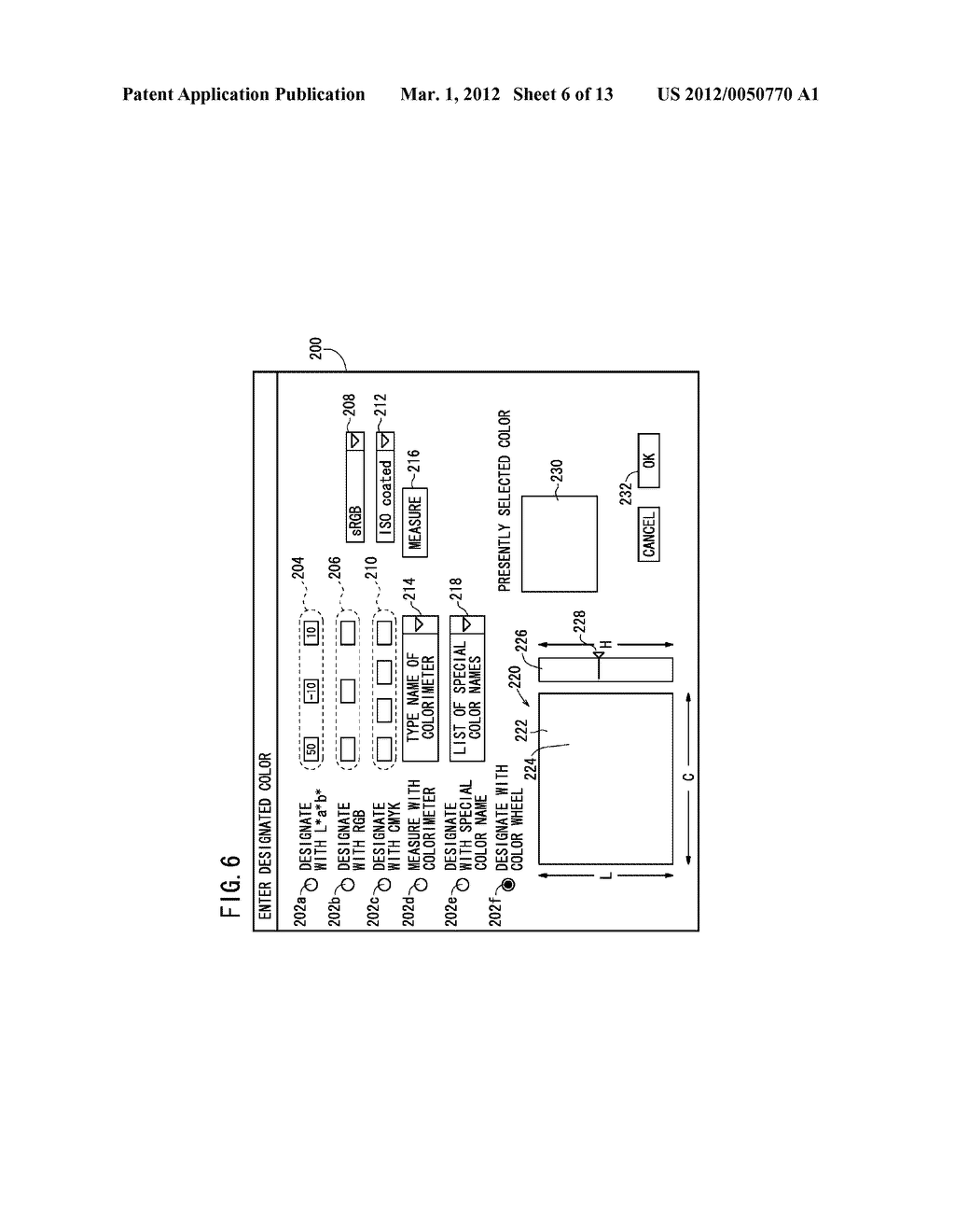 COLOR SELECTION ASSISTING METHOD, IMAGE PROCESSING METHOD, COLOR SELECTION     ASSISTING APPARATUS, IMAGE PROCESSING APPARATUS, AND RECORDING MEDIUM - diagram, schematic, and image 07