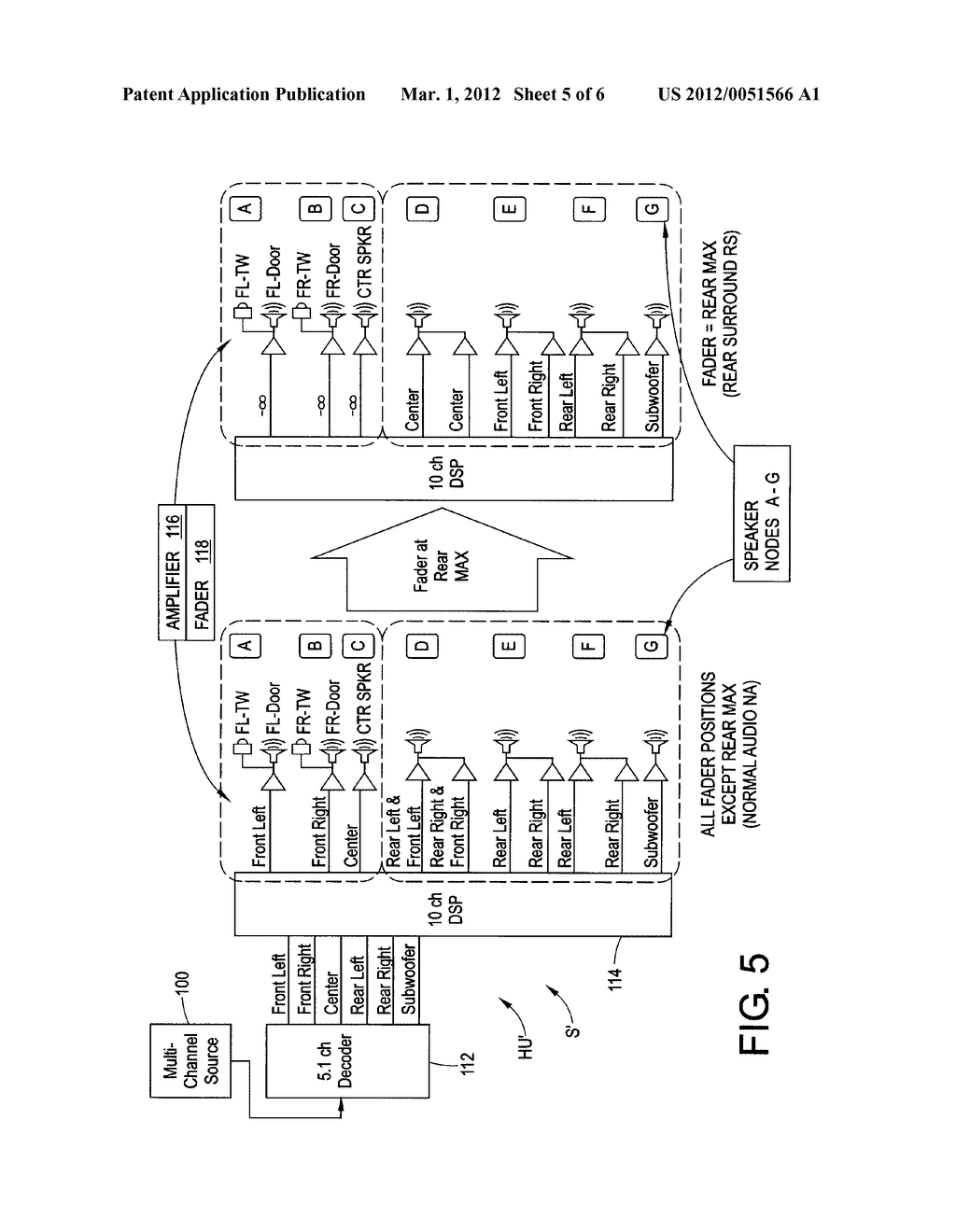 REAR SURROUND SOUND SYSTEM AND METHOD FOR VEHICLE - diagram, schematic, and image 06