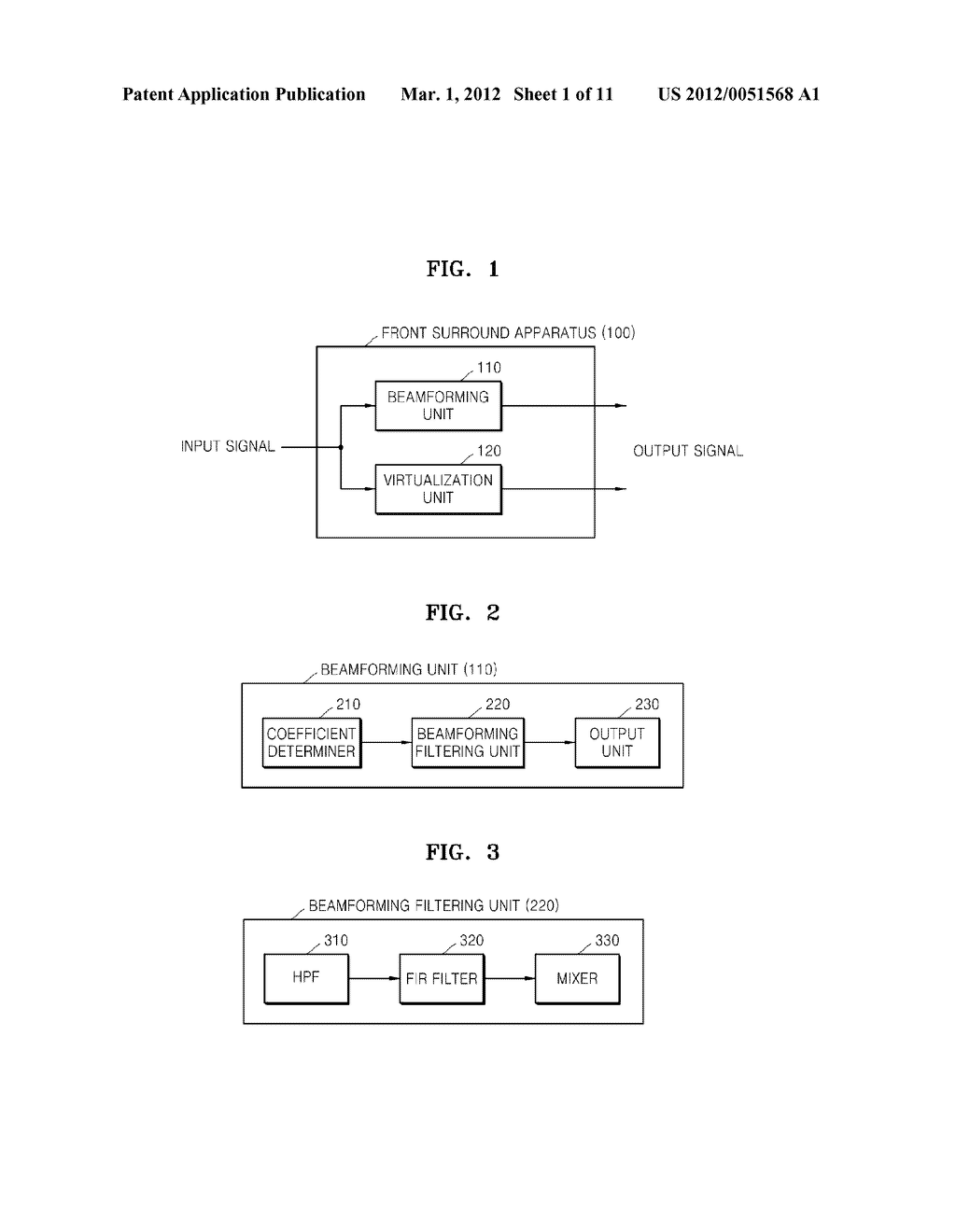 METHOD AND APPARATUS FOR REPRODUCING FRONT SURROUND SOUND - diagram, schematic, and image 02