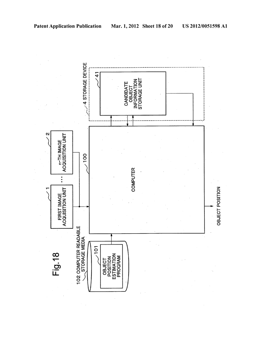 OBJECT POSITION ESTIMATION DEVICE, OBJECT POSITION ESTIMATION METHOD AND     PROGRAM - diagram, schematic, and image 19