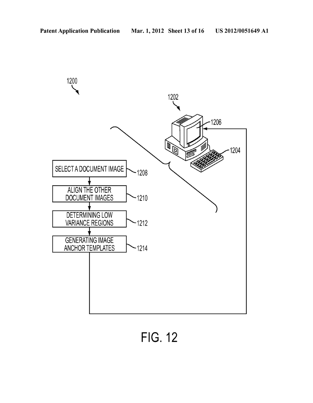 FINDING LOW VARIANCE REGIONS IN DOCUMENT IMAGES FOR GENERATING IMAGE     ANCHOR TEMPLATES FOR CONTENT ANCHORING, DATA EXTRACTION, AND DOCUMENT     CLASSIFICATION - diagram, schematic, and image 14