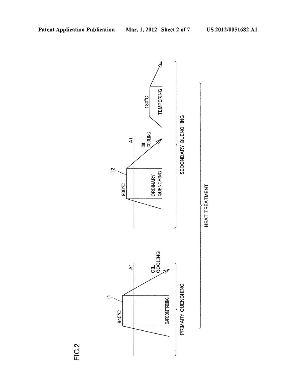 BEARING PART, HEAT TREATMENT METHOD THEREOF, AND ROLLING BEARING - diagram, schematic, and image 03