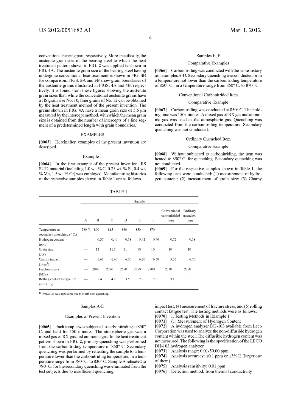 BEARING PART, HEAT TREATMENT METHOD THEREOF, AND ROLLING BEARING - diagram, schematic, and image 12