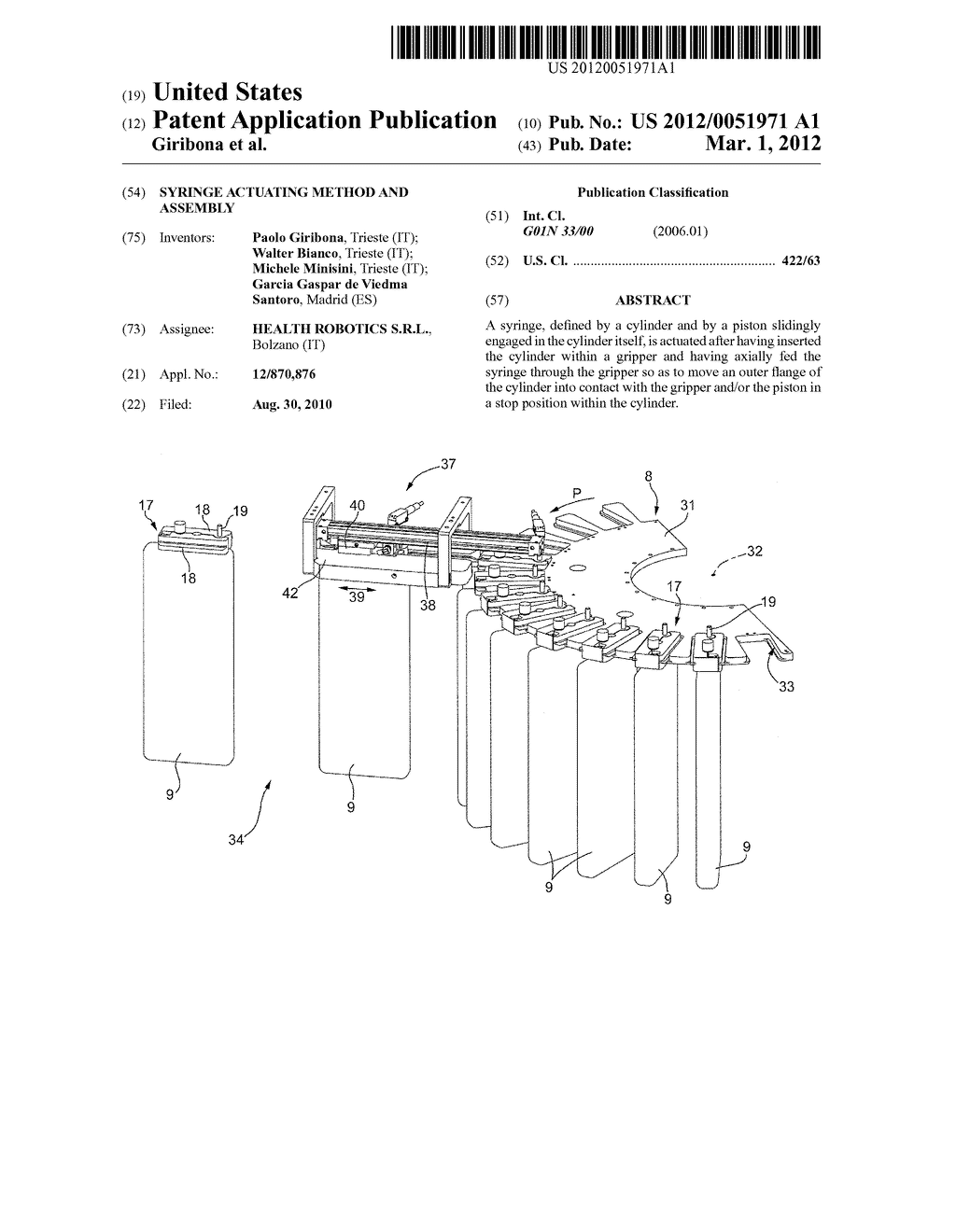 Syringe Actuating Method And Assembly - diagram, schematic, and image 01