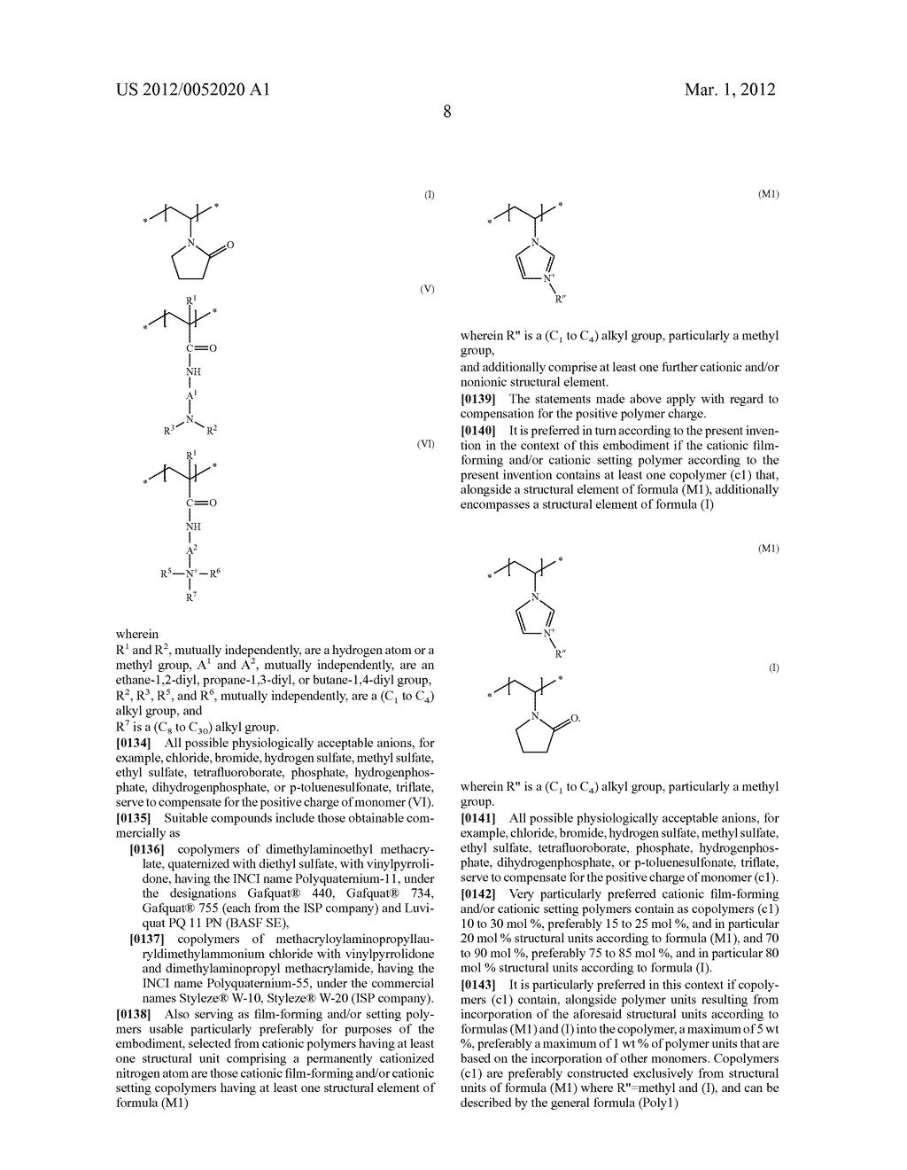 POLYMER COMBINATION FROM AT LEAST TWO DIFFERENT     N-VINYLPYRROLIDONE/N-VINYLCAPROLACTAM COPOLYMERS FOR COSMETIC HAIR SHINE     PRODUCTS - diagram, schematic, and image 09