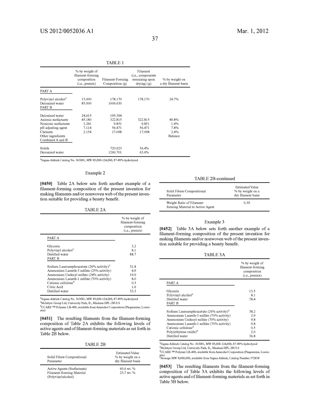 FILAMENTS COMPRISING AN ACTIVE AGENT NONWOVEN WEBS AND METHODS FOR MAKING     SAME - diagram, schematic, and image 41