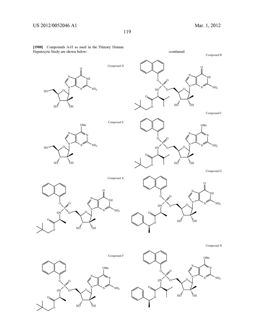 Phosphoramidate Derivatives of Guanosine Nucleoside Compunds for Treatment     of Viral Infections - diagram, schematic, and image 120