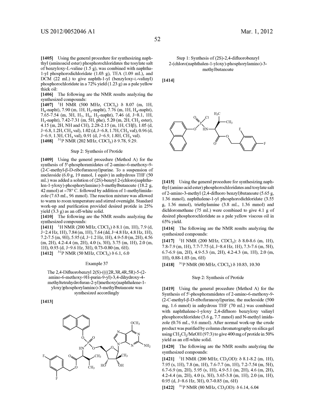 Phosphoramidate Derivatives of Guanosine Nucleoside Compunds for Treatment     of Viral Infections - diagram, schematic, and image 53