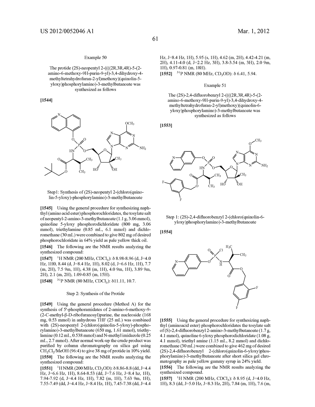 Phosphoramidate Derivatives of Guanosine Nucleoside Compunds for Treatment     of Viral Infections - diagram, schematic, and image 62