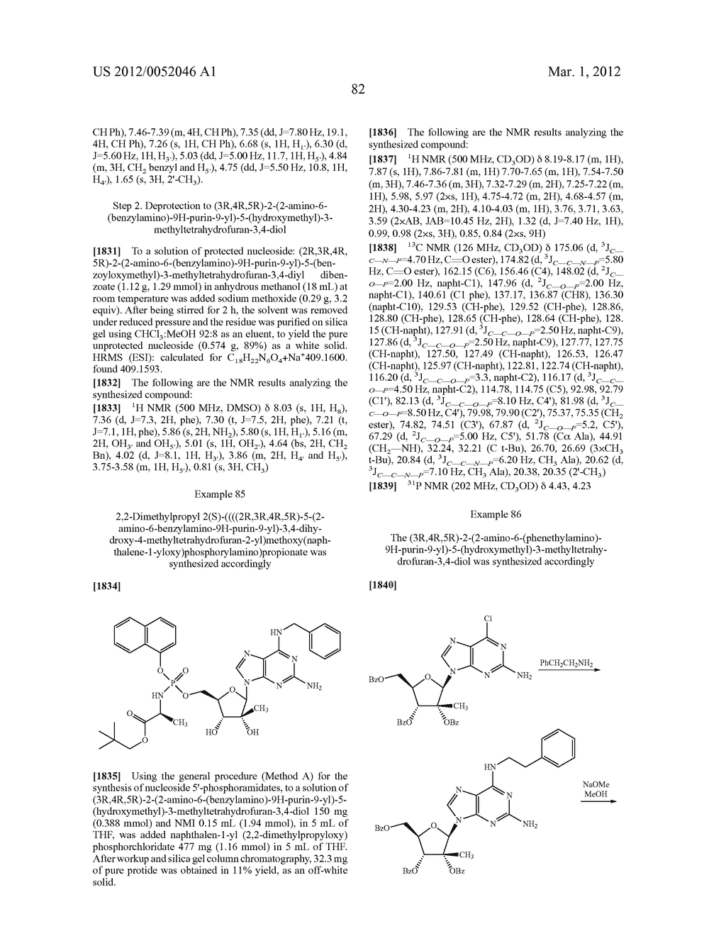 Phosphoramidate Derivatives of Guanosine Nucleoside Compunds for Treatment     of Viral Infections - diagram, schematic, and image 83