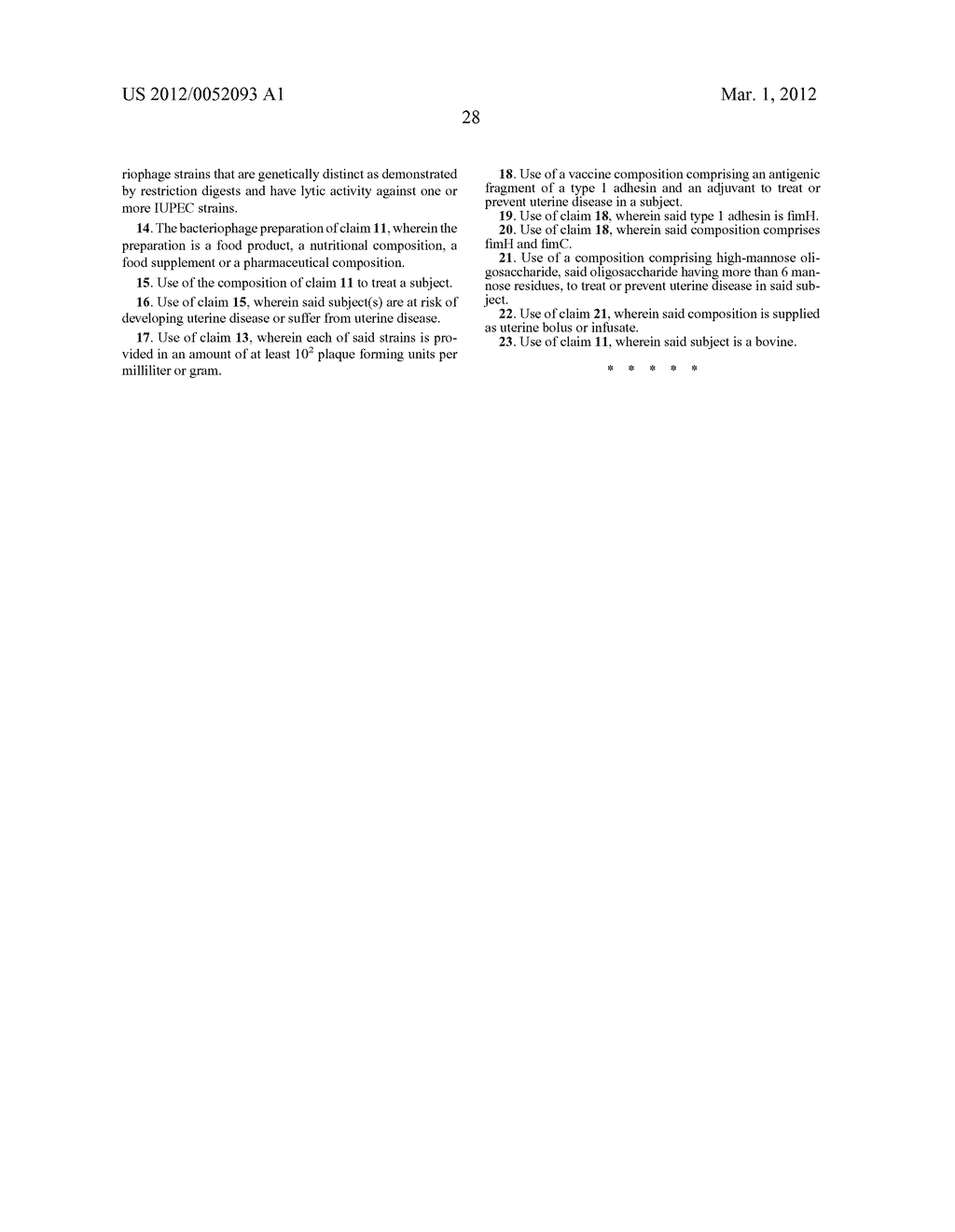 COMPOSITIONS AND METHODS FOR PREVENTING AND TREATING UTERINE DISEASE - diagram, schematic, and image 46