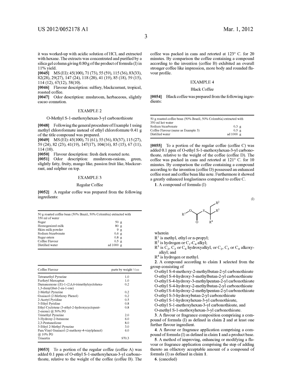 Carbonothioates As Flavours and Fragrances - diagram, schematic, and image 04