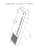 TEST MODULE WITH MICROFLUIDIC DEVICE HAVING LAMINAR STRUCTURE AND SAMPLE     RECEPTACLE diagram and image