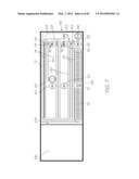 TEST MODULE WITH MICROFLUIDIC DEVICE HAVING LAMINAR STRUCTURE AND SAMPLE     RECEPTACLE diagram and image