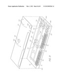 TEST MODULE WITH MICROFLUIDIC DEVICE HAVING LAMINAR STRUCTURE AND SAMPLE     RECEPTACLE diagram and image