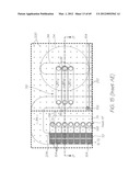 TEST MODULE WITH MICROFLUIDIC DEVICE HAVING LAMINAR STRUCTURE AND SAMPLE     RECEPTACLE diagram and image