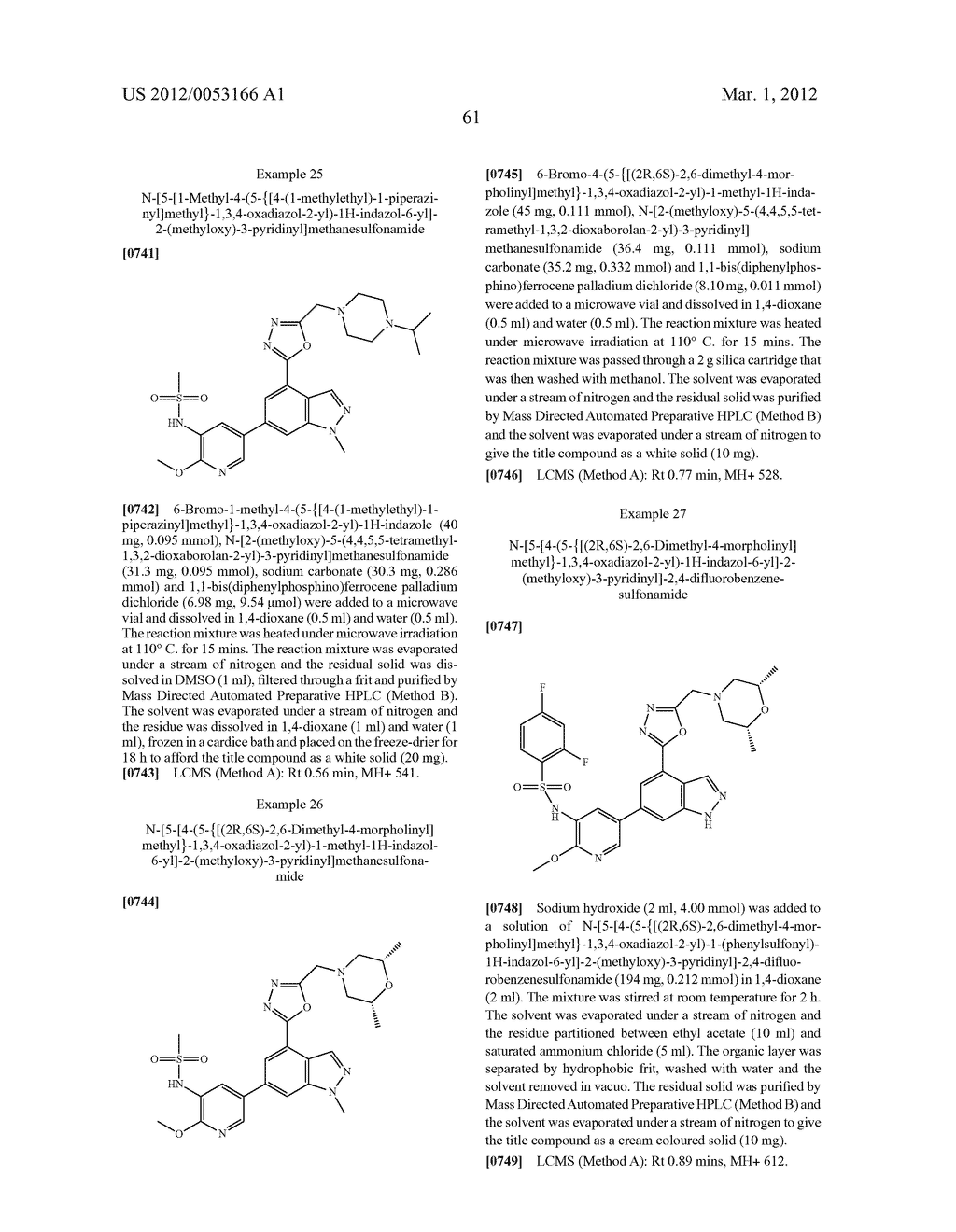 4-Oxadiazol-2-YL-Indazoles as Inhibitors of P13 Kinases - diagram, schematic, and image 62