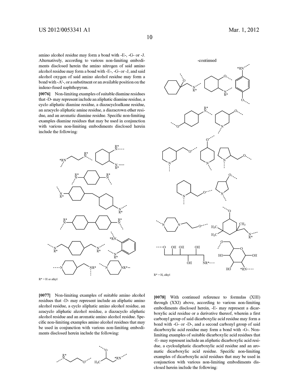 PHOTOCHROMIC MATERIALS THAT INCLUDE 6-AMINO SUBSTITUTED INDENO-FUSED     NAPHTHOPYRANS - diagram, schematic, and image 13