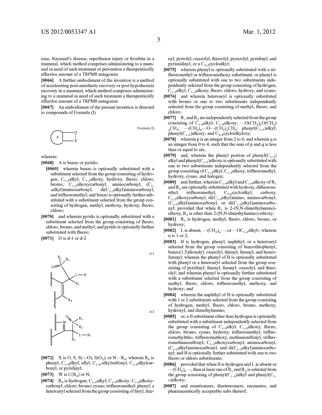 COLD MENTHOL RECEPTOR-1 ANTAGONISTS - diagram, schematic, and image 06