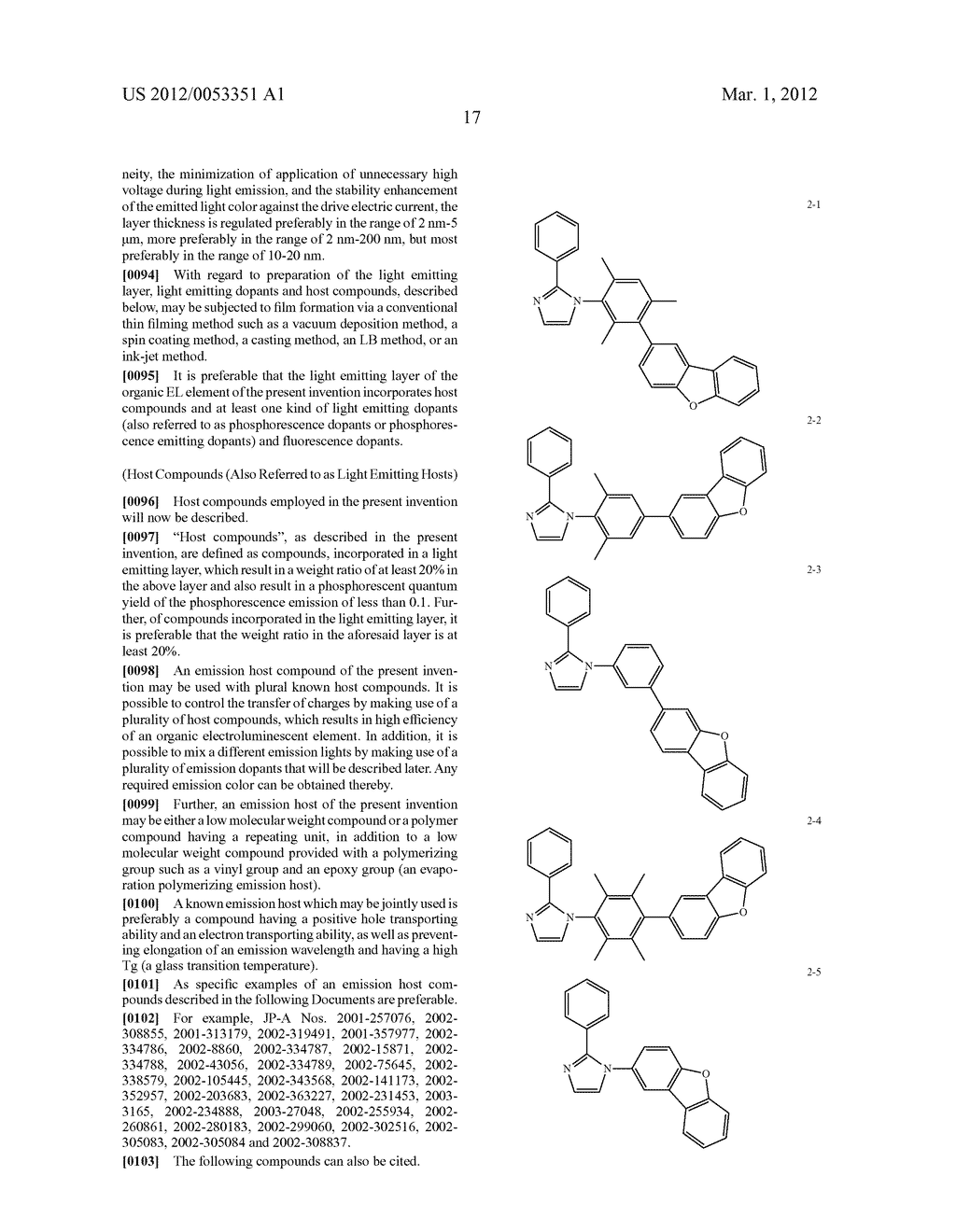 ORGANIC ELECTROLUMINESCENT ELEMENT, DISPLAY DEVICE AND LIGHTING DEVICE - diagram, schematic, and image 20