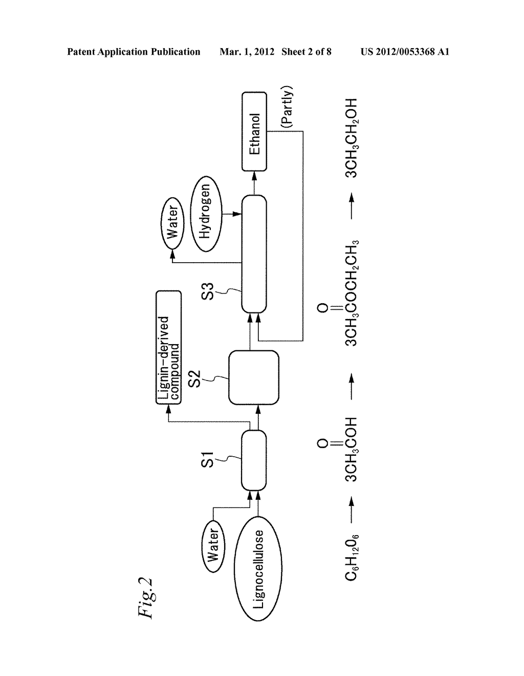 METHOD FOR PRODUCING ACETIC ACID USING ANAEROBIC MICROORGANISM AND METHOD     FOR PRODUCING BIOETHANOL - diagram, schematic, and image 03