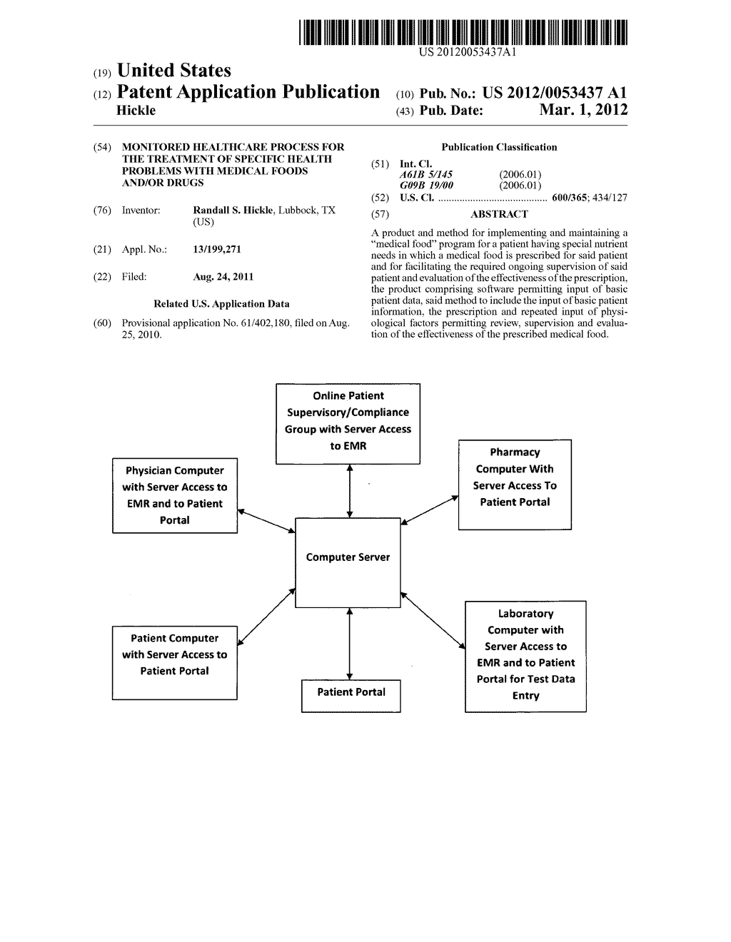 Monitored healthcare process for the treatment of specific health problems     with medical foods and/or drugs - diagram, schematic, and image 01