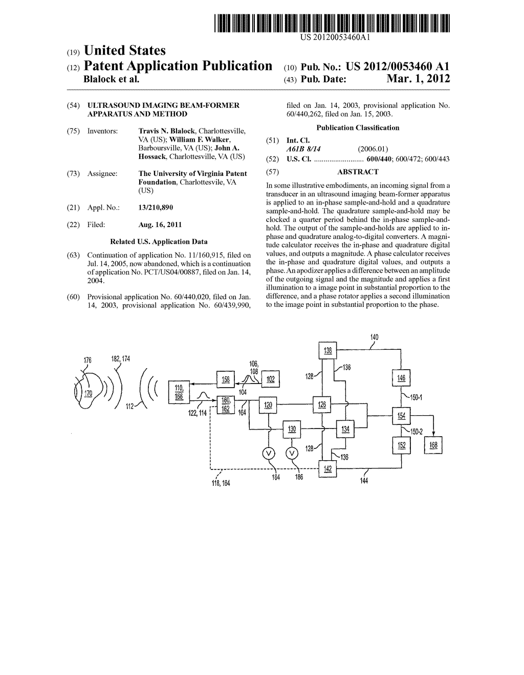 Ultrasound Imaging Beam-Former Apparatus and Method - diagram, schematic, and image 01